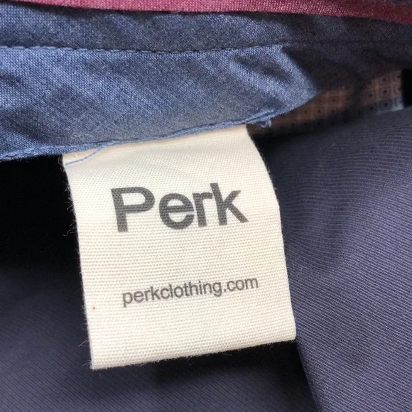 NEW Perk Pants Men's Slim Fit Stretch Chino's Ink Blue Size 33/30 - Picture 4 of 14
